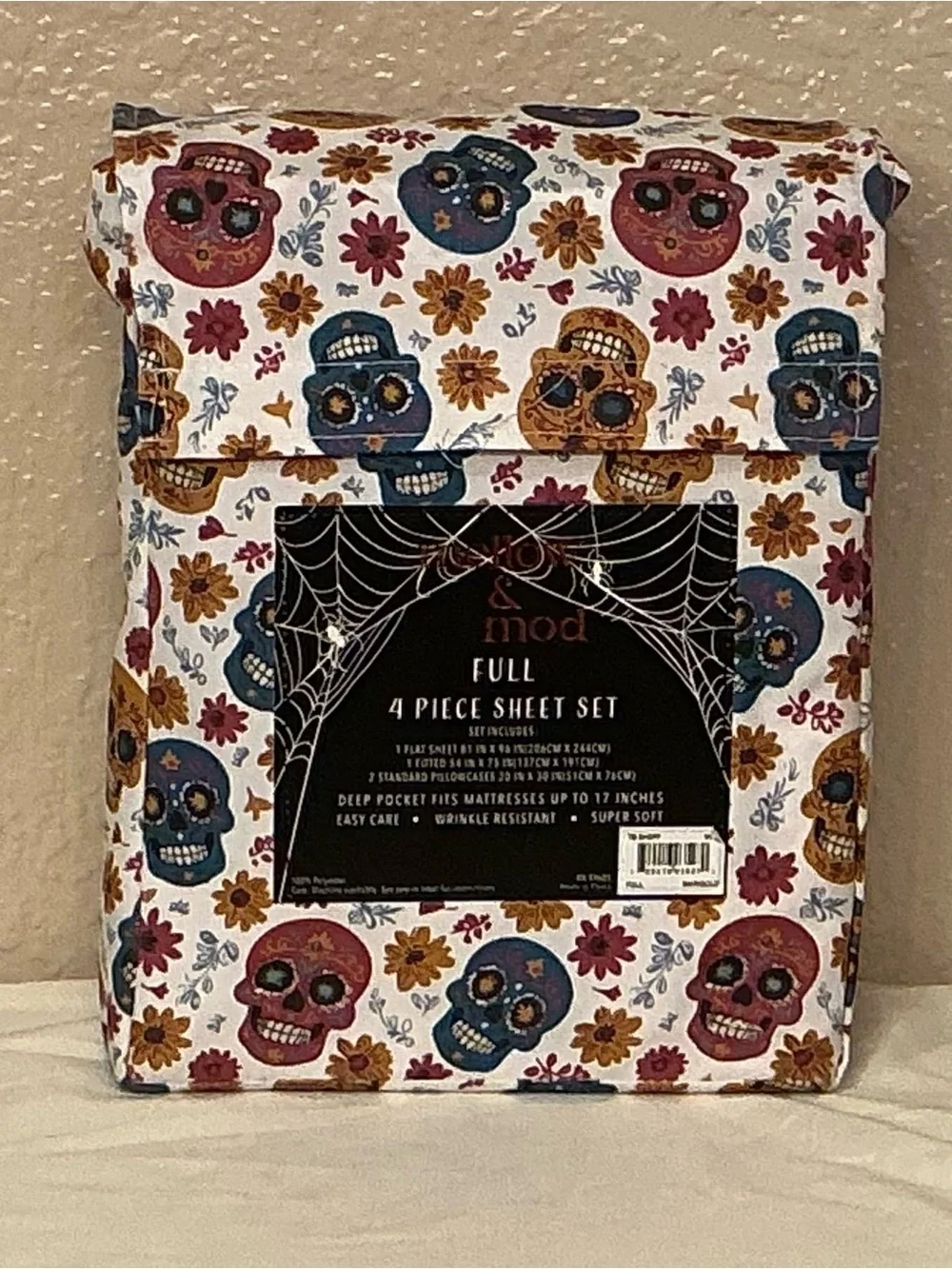 Mellow & Mod Halloween Sugar Skulls Full Sheet Set